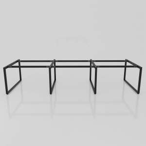 BFCBCN07 - Chân bàn làm việc sắt 25x50 kích thước 120x360 (cm)