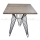 CFB010 - Bàn CafeBamboo vuông 60cm chân sắt lap