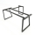 CBTH019 - Chân bàn chữ L 160x160 hệ Trapeze II Concept lắp ráp