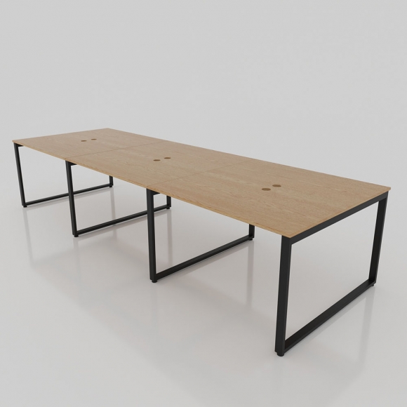 Chân bàn làm việc sắt 25x50 kích thước 120x360 (cm)