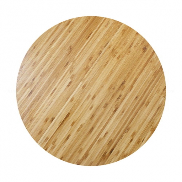 MB38010 - Mặt bàn gỗ tre ghép tròn nguyên tấm d=60cm đã PU hoàn thiện