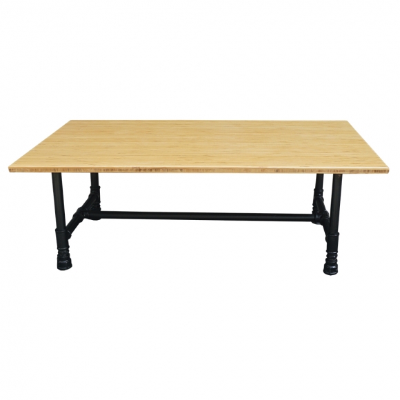 TB005 - Bàn trà TEABAMBOO 60x100x40cm chân ống nước