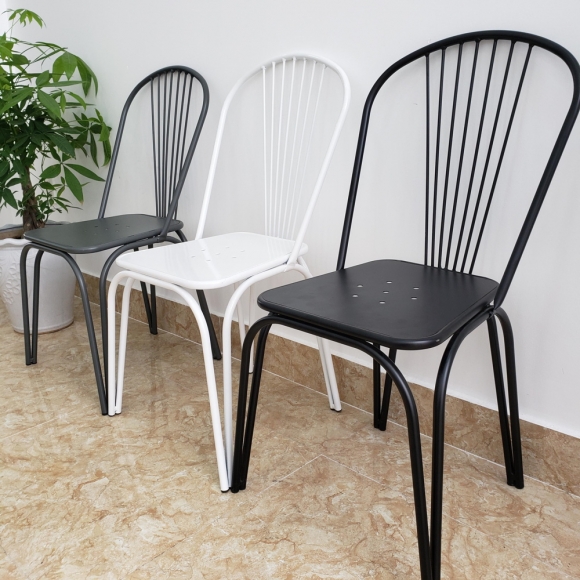 BFG009 - Ghế cafe lưng tựa bằng sắt sơn tĩnh điện