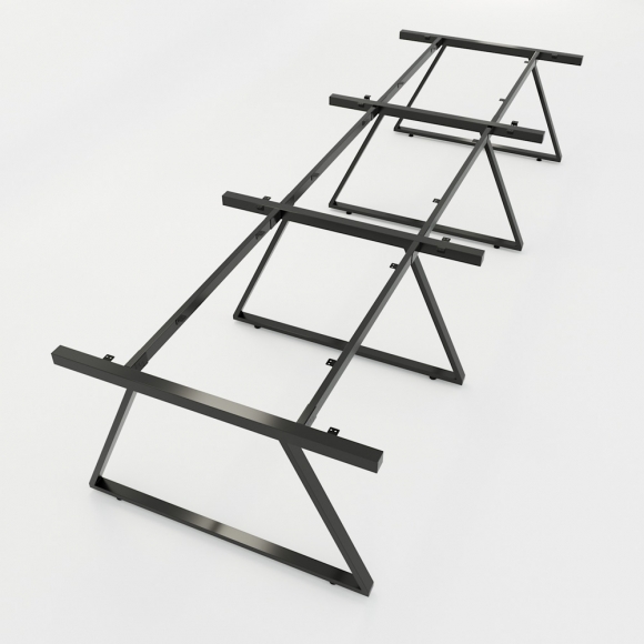 CBTH015 - Chân bàn cụm 6 hệ Trapeze II Concept 360x120 lắp ráp