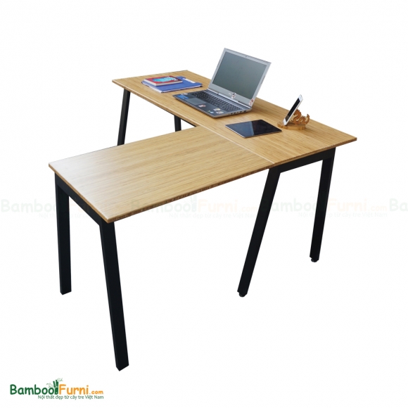 BFATB008 - Bàn góc chữ L AtonBamboo 140x140cm