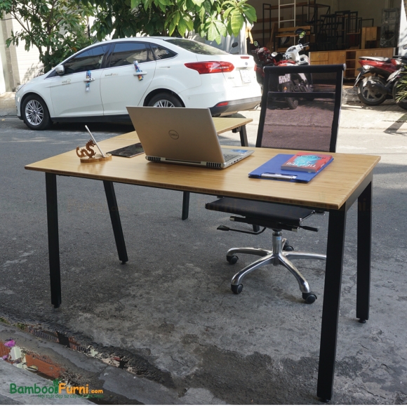 BFATB008 - Bàn góc chữ L AtonBamboo 140x140cm