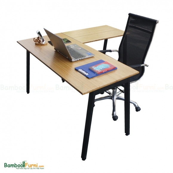 BFATB008 - Bàn góc chữ L AtonBamboo 140x140cm