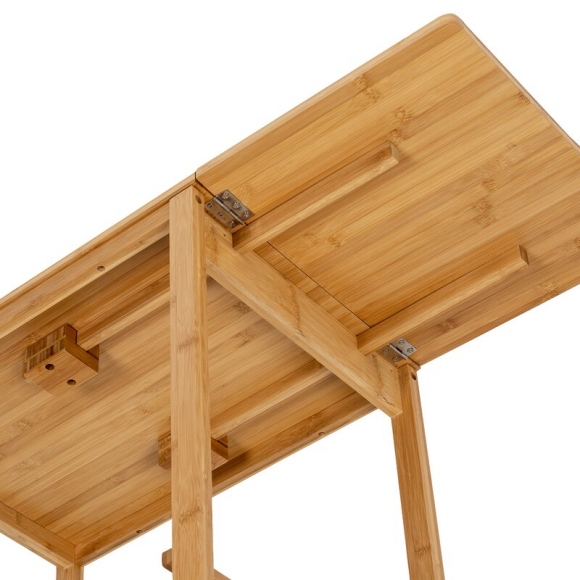 KIB008 - Kệ bếp di động KIBamboo có bánh xe 38x56x96cm