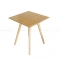 CFB016- Bàn CafeBamboo vuông 60cm màu tự nhiên chân gỗ