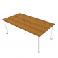 BFOB015 - Bàn họp OvalBamboo 200x100cm chân sắt lắp ráp