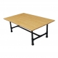 TB005 - Bàn trà TEABAMBOO 60x100x40cm chân ống nước