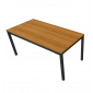 BFBA002 - Bàn ăn gỗ tre 80x160cm chân U lắp ráp