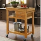 KIB002- Kệ di động nhà bếp KIBamboo có bánh xe 80x50x90cm