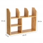 BFKS026 - Kệ sách mini để bàn gỗ tre 45x12x55cm